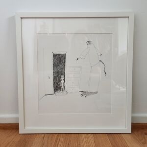 Framed Original Ink Drawing | Black and White Art